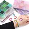 Mix 15 Color Glass Seed Beads Tube Beads Glass Bugle Beads Loose Kit for Jewelry Making DIY Craft Beading (Mix 15 Color, Gold)